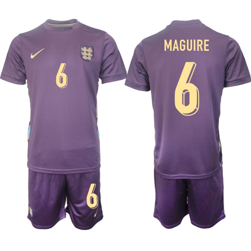 Men 2024-2025 Season England away purple 6 Soccer Jersey